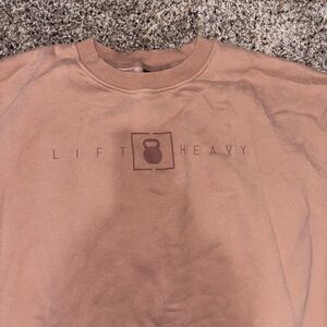 2POOD Lift Heavy Tan Sweatshirt